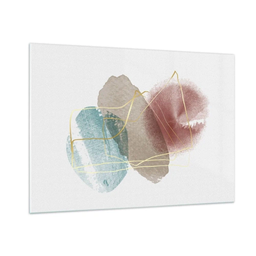 Tablou pe sticlă - Mărgele de spațiu - 100x70 cm