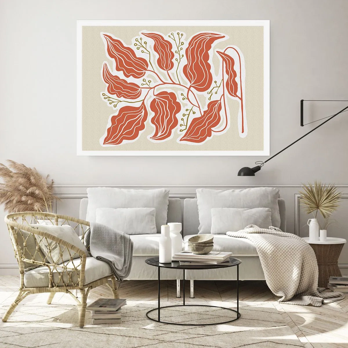 Poster - Folk și coral - 100x70 cm