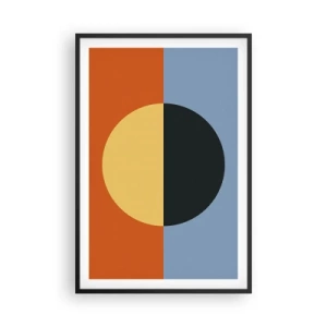 Poster în ramă neagră - O compoziție de căldură și răcoare - 61x91 cm