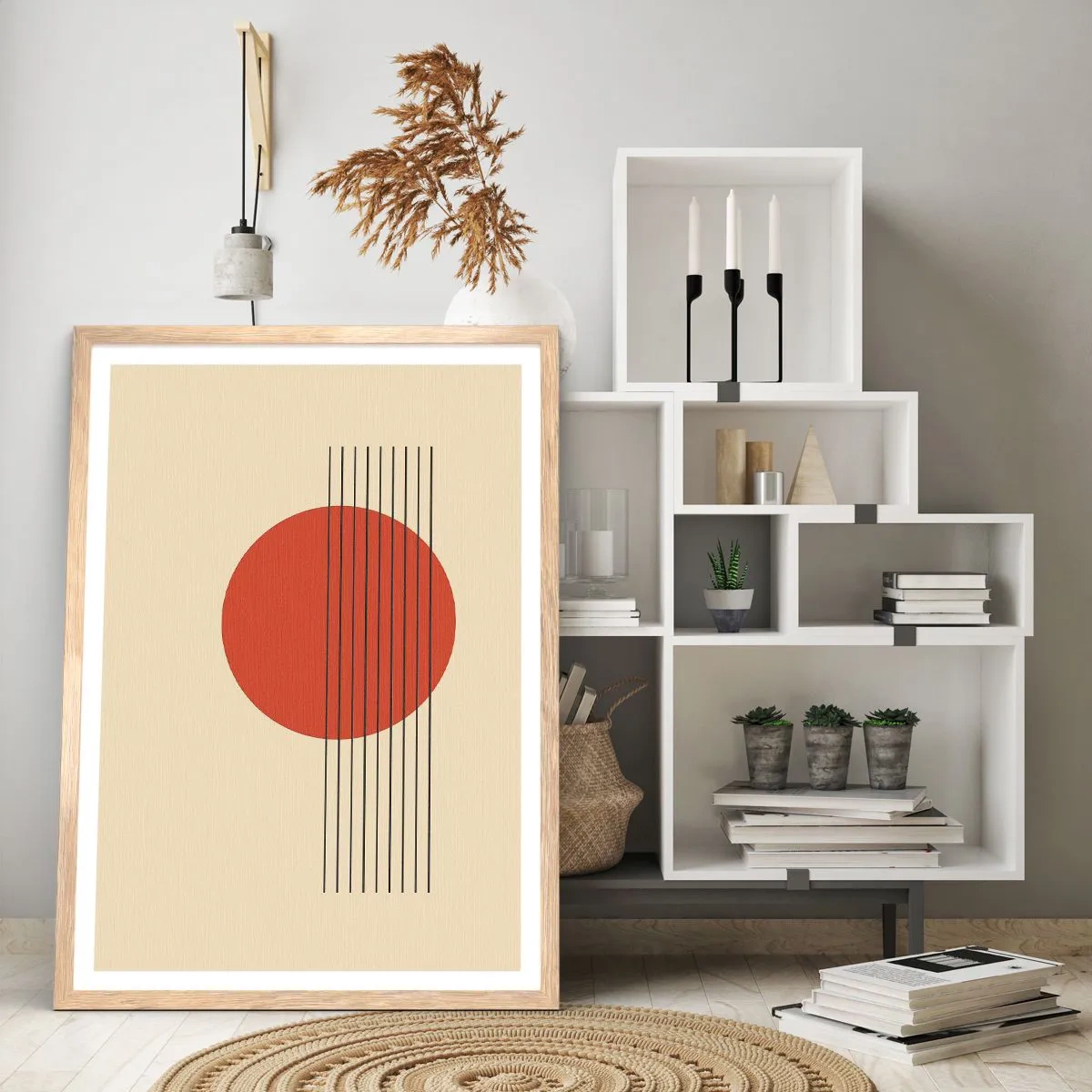 Poster în ramă de stejar deschis - În continuare - 70x100 cm