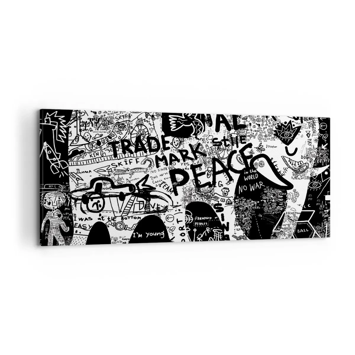 Tablou pe pânză - Lumea bogată a străzii - 100x40 cm