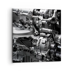 Tablou pe pânză - De oțel, frumos, puternic - 70x70 cm