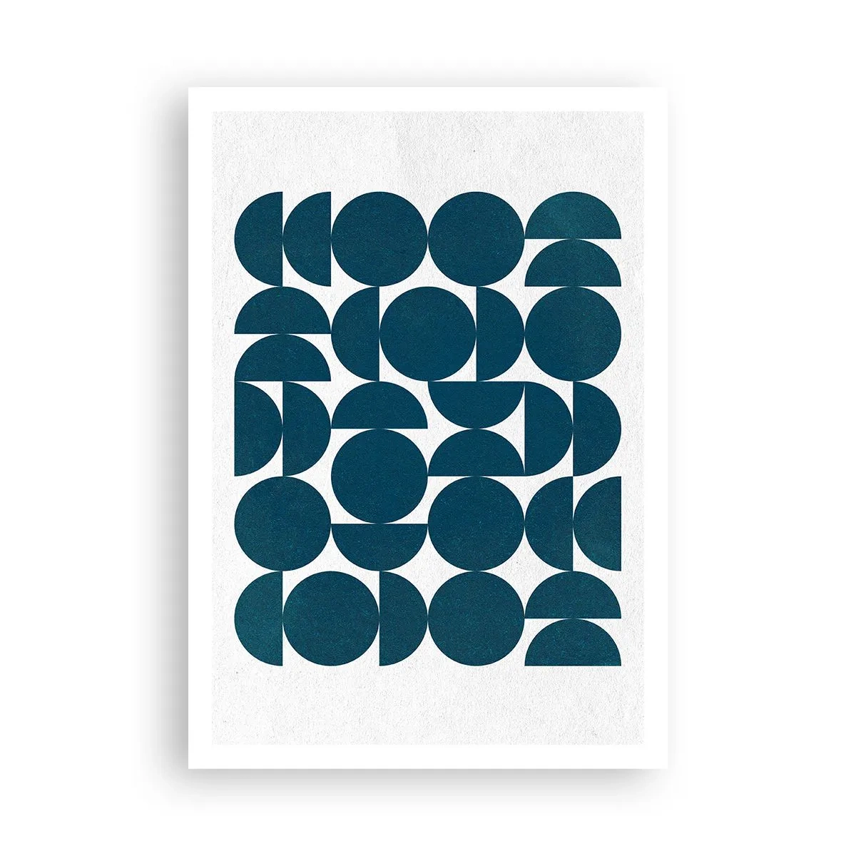 Poster - Cercuri și semicercuri - 70x100 cm