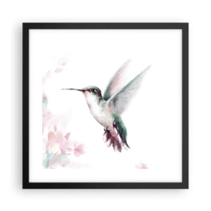 Poster în ramă neagră - Oprit în mișcare - 40x40 cm