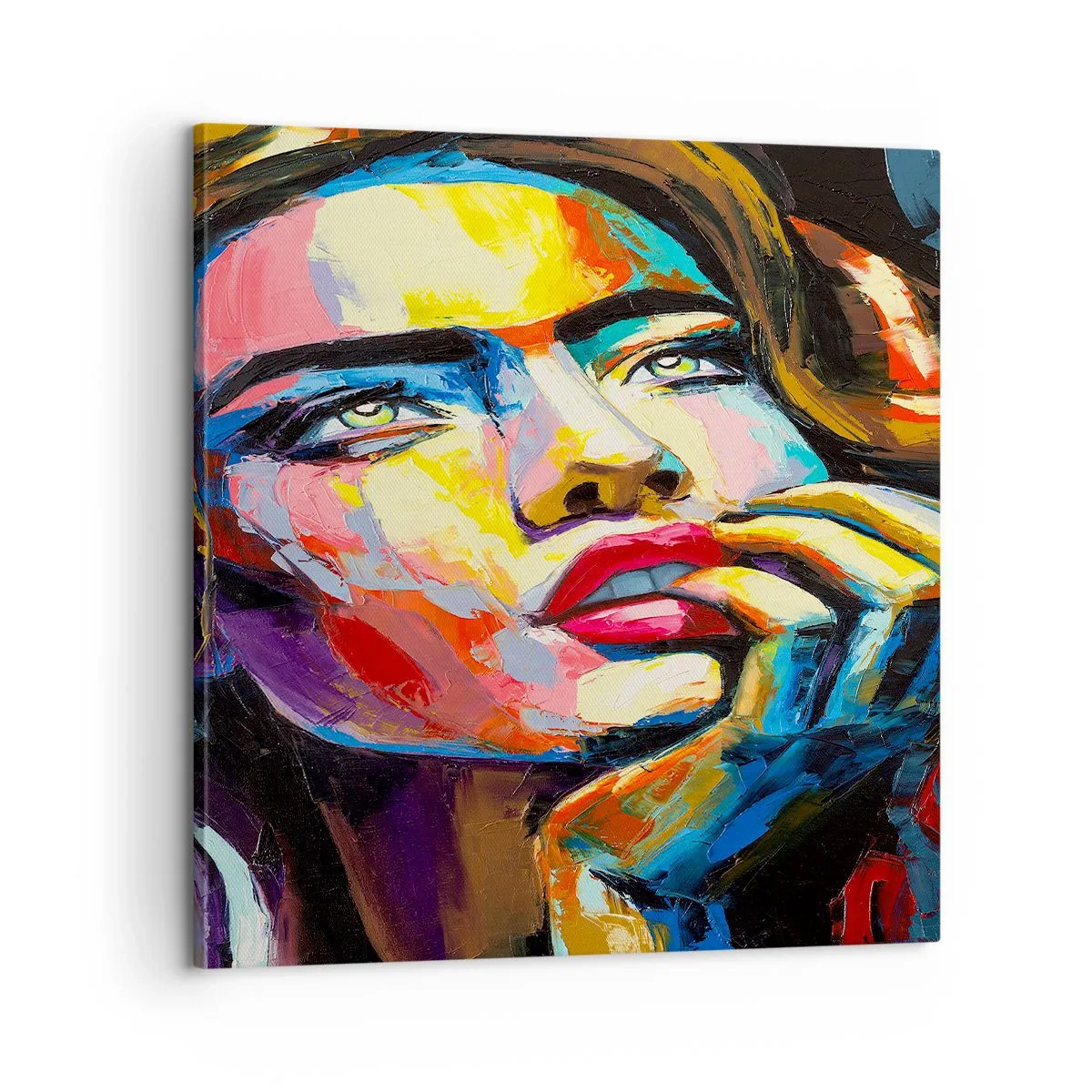 Tablou pe pânză - Visele ca niște păsări se înalță pe cer - 60x60 cm