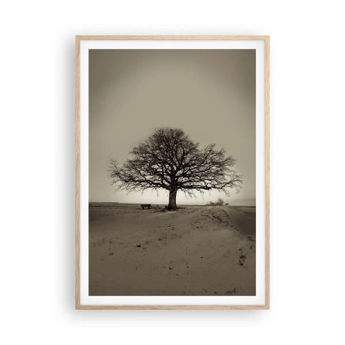 Poster în ramă de stejar deschis - De aici până în veșnicie - 70x100 cm