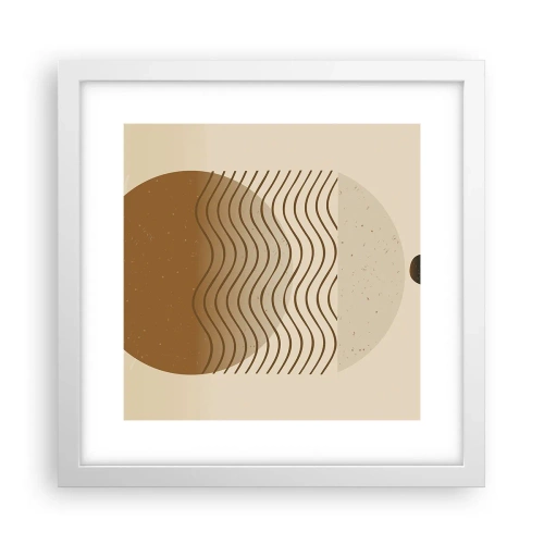Poster în ramă albă - Despre originea figurilor geometrice - 30x30 cm