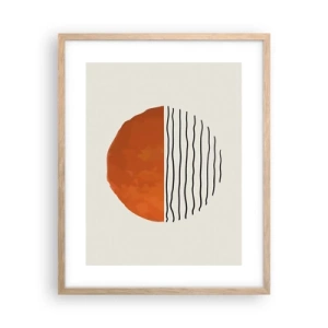 Poster în ramă de stejar deschis - În stil japonez - 40x50 cm