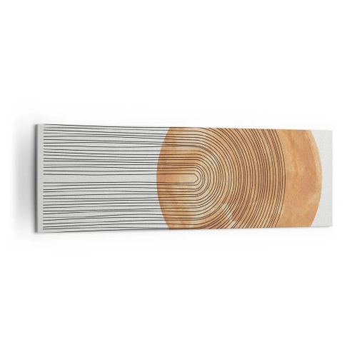 Tablou pe pânză - Compoziția solară - 160x50 cm