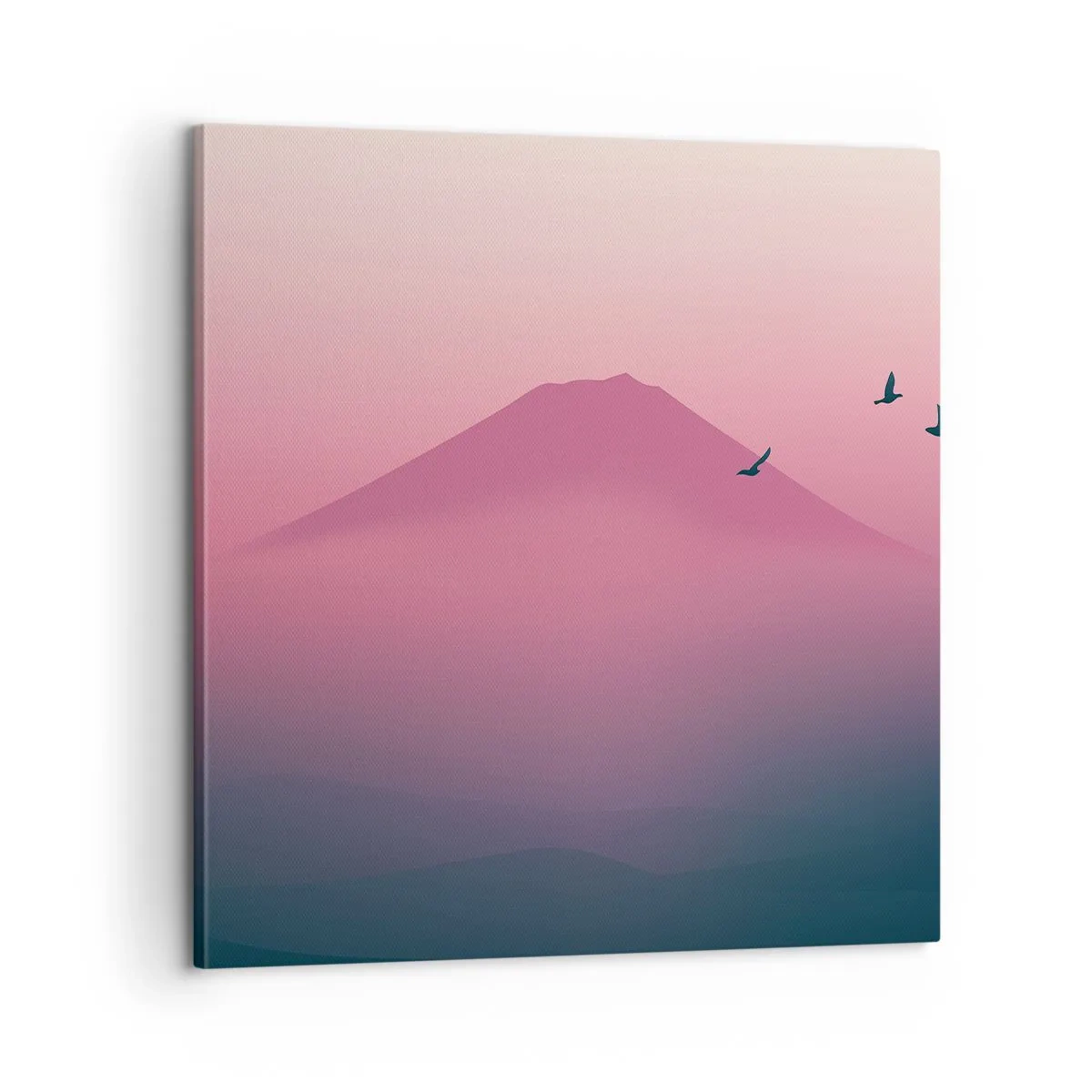 Tablou pe pânză - Călători deasupra norilor - 60x60 cm