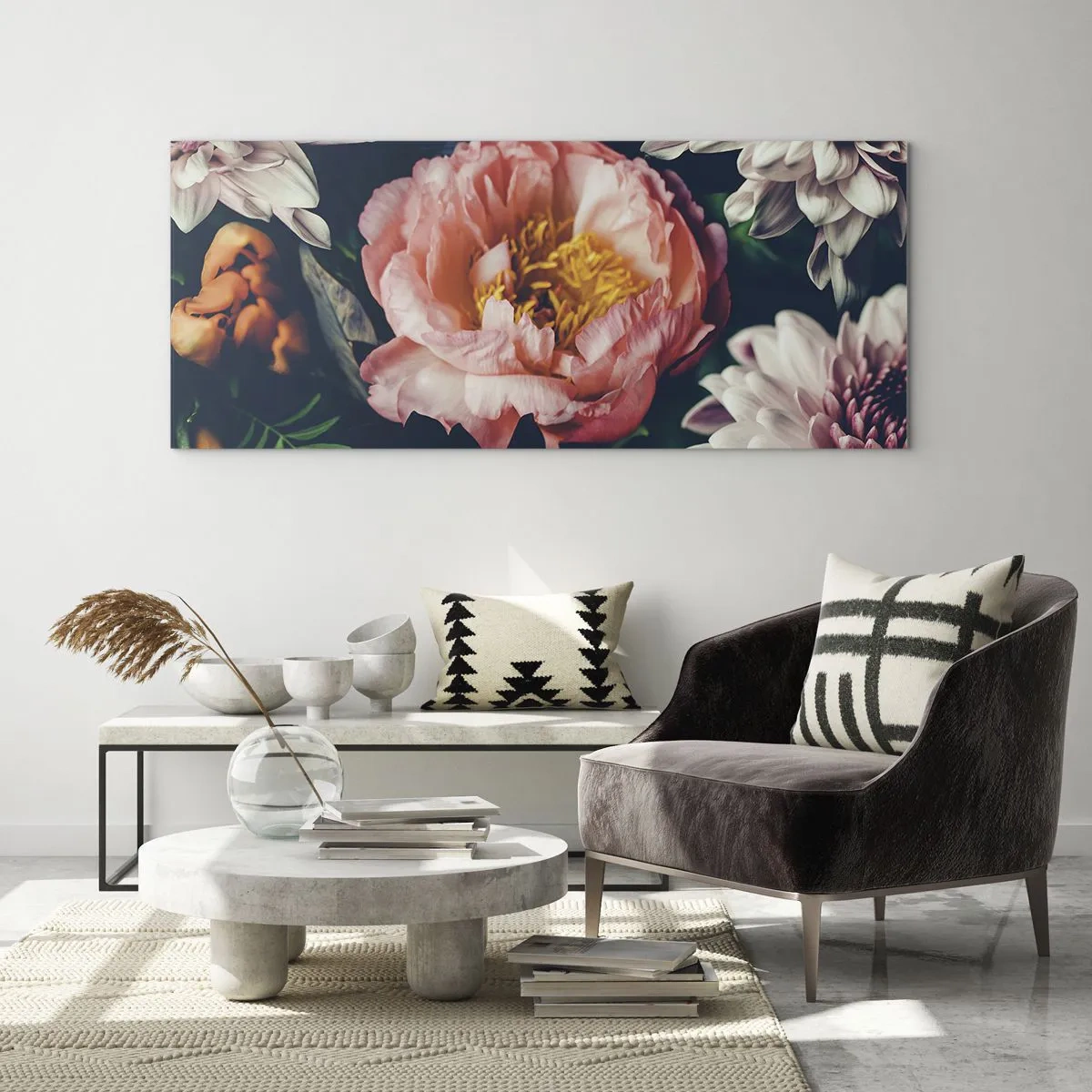 Tablou pe sticlă - Cu splendoare barocă - 100x40 cm