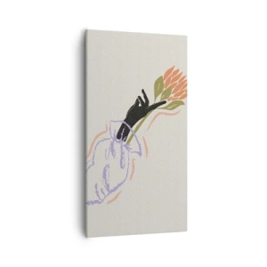 Tablou pe pânză - Atingere surorială - 55x100 cm