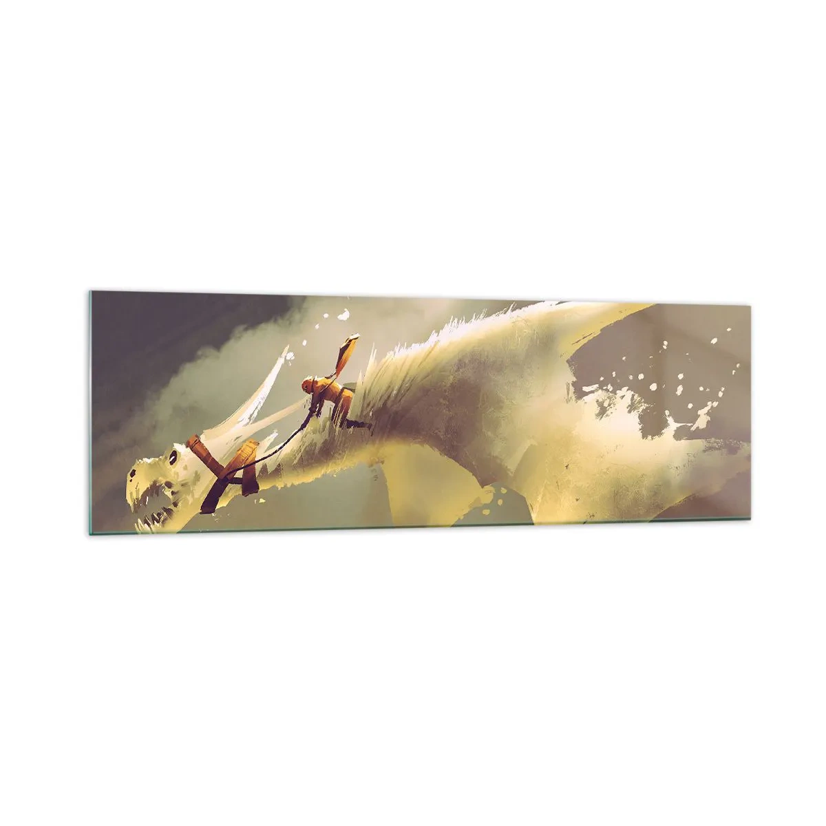 Tablou pe sticlă - Salvăm lumea - 160x50 cm