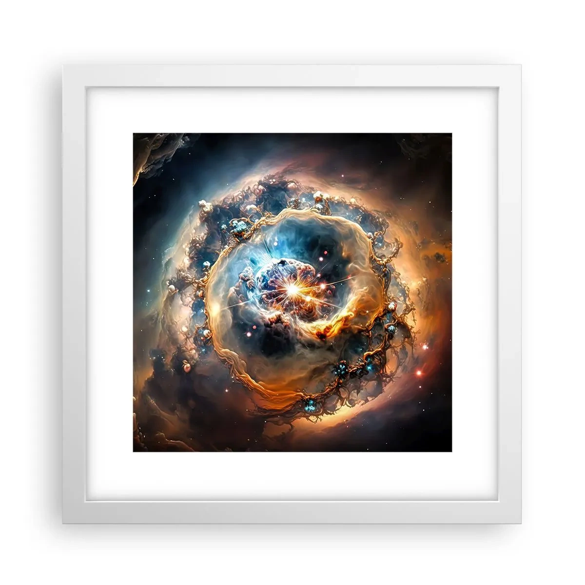 Poster în ramă albă - Început - 30x30 cm