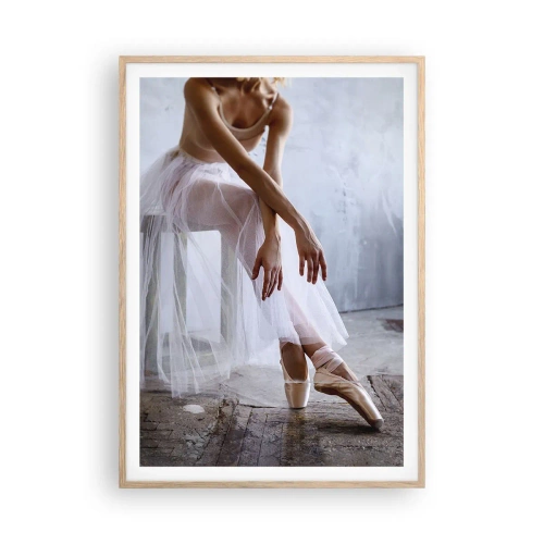 Poster în ramă de stejar deschis - Înainte ca luminile rampei să strălucească - 70x100 cm