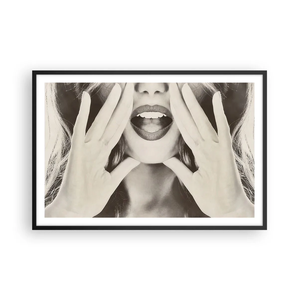 Poster în ramă neagră - Vin imediat! - 91x61 cm