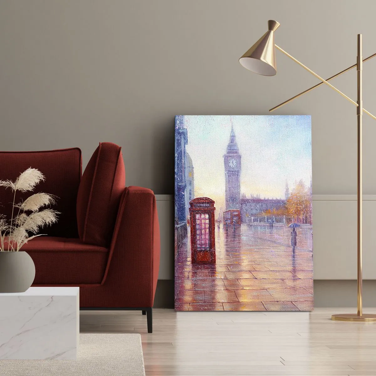 Tablou pe pânză - O zi de toamnă londoneză - 50x70 cm