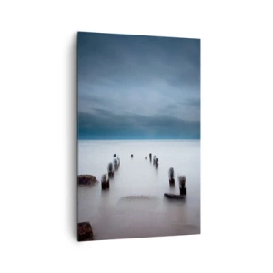 Tablou pe pânză - Un lac în ceața calmă - 80x120 cm