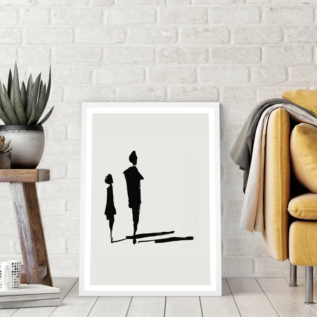 Poster în ramă albă - Cu siguranță împreună? - 40x50 cm