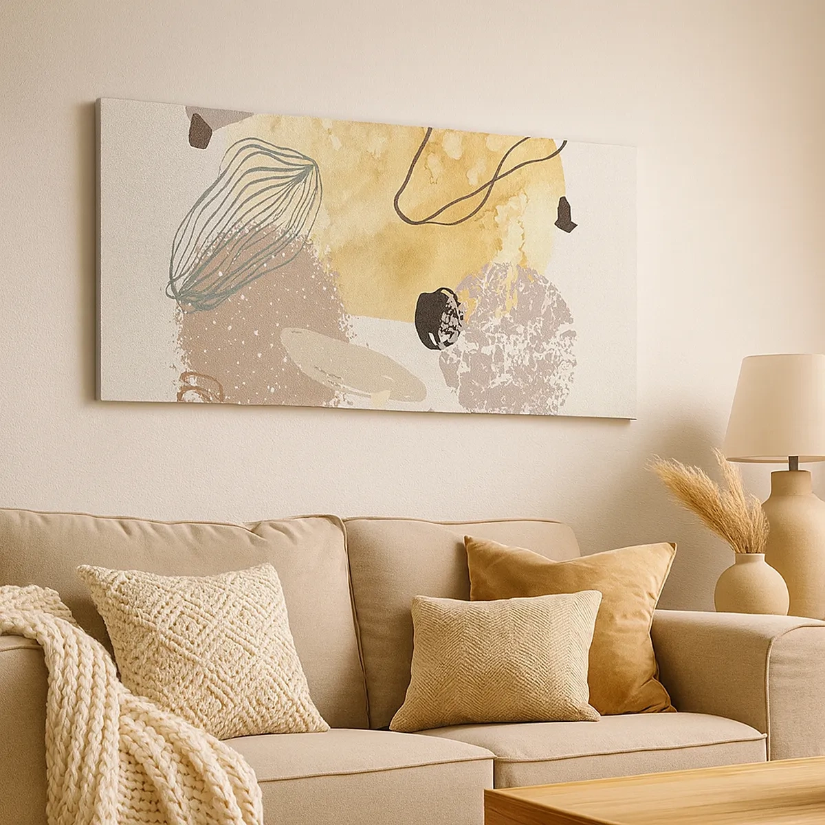 Tablou pe pânză - Fluiditatea aplicată - 30x30 cm