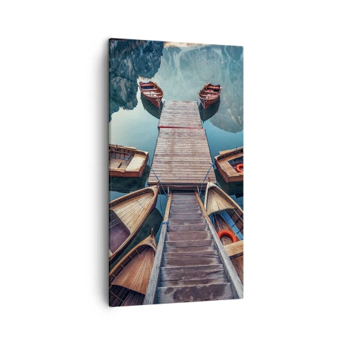 Tablou pe pânză - Așteptând în port - 45x80 cm