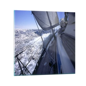 Tablou pe sticlă - Știu ce înseamnă să fii o pasăre - 50x50 cm