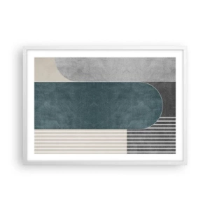 Poster în ramă albă - Compoziție de nivel - 70x50 cm