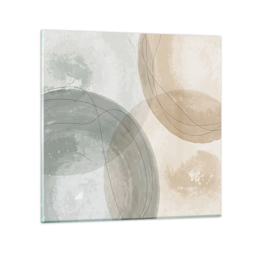 Tablou pe sticlă - Întrepătrunderea lumilor - 60x60 cm