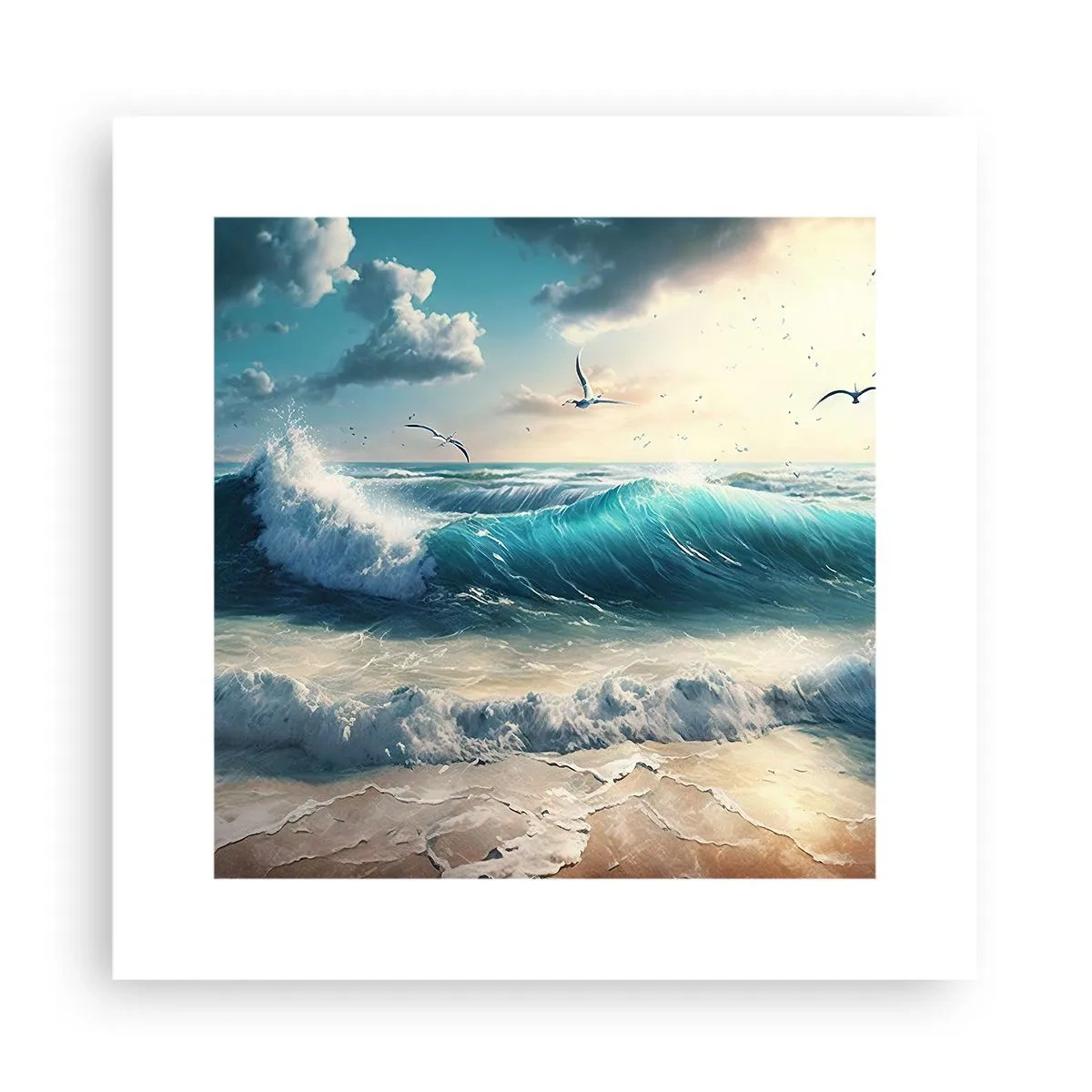 Poster - Sunetul valurilor doar pentru tine - 30x30 cm