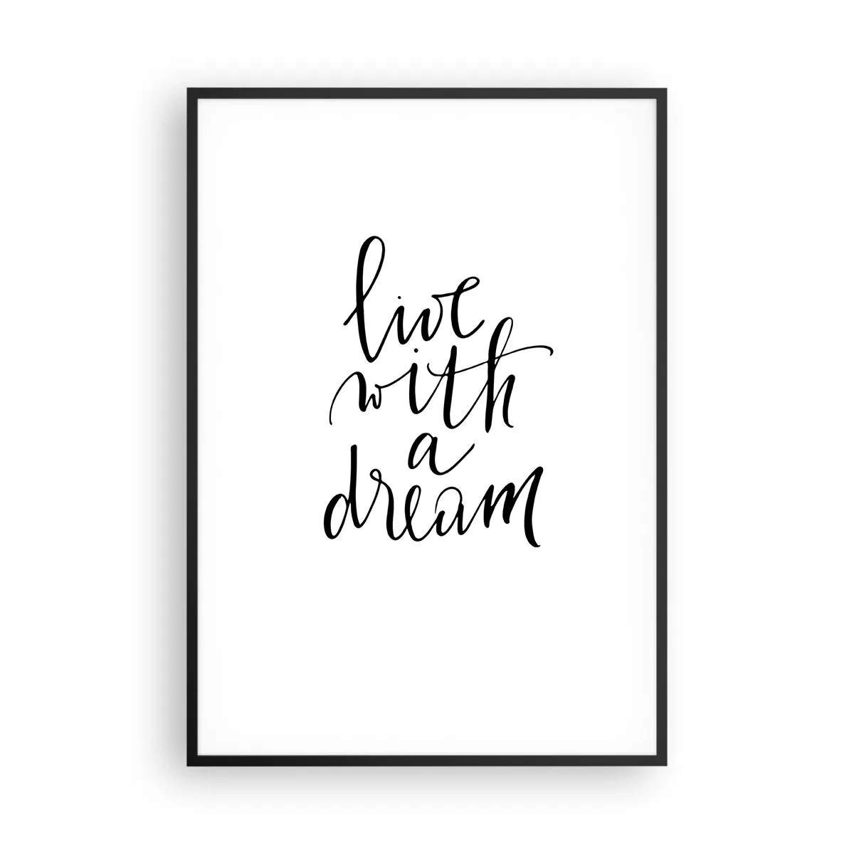 Poster în ramă neagră - Of course - 70x100 cm