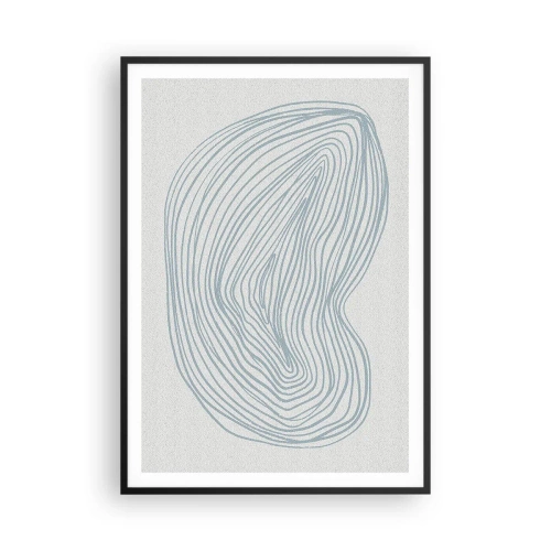 Poster în ramă neagră - Zâmbet de picături - 70x100 cm
