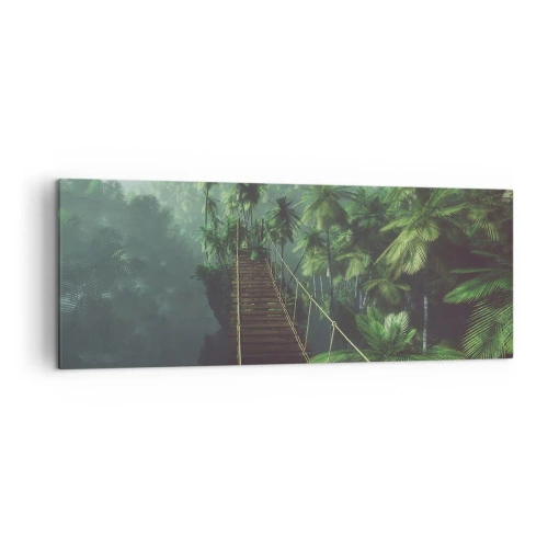Tablou pe pânză - Deasupra cazanului verde - 140x50 cm