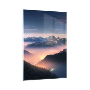 Tablou pe sticlă - Lumină în văi - 80x120 cm