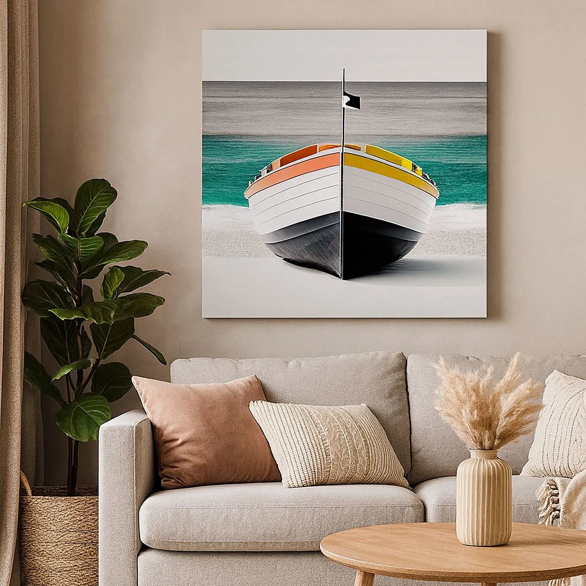 Tablou pe pânză - În locul ei - 30x30 cm