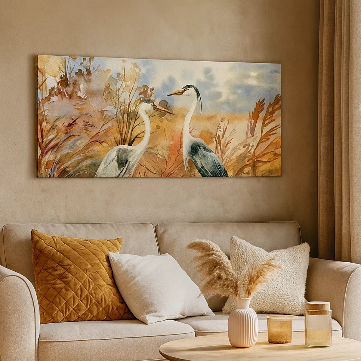 Tablou pe pânză - Încotro în toamnă? - 30x30 cm