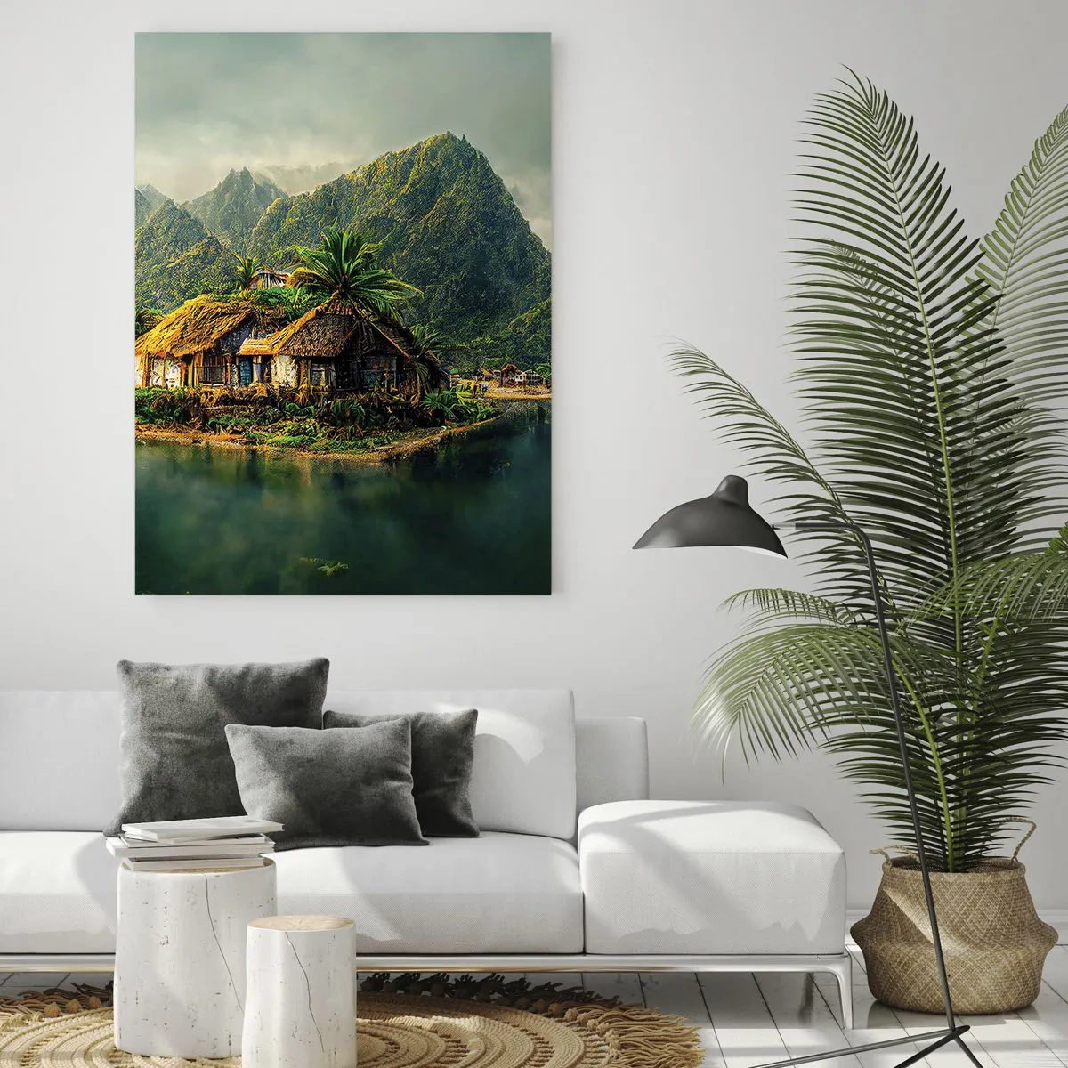 Tablou pe sticlă - Paradisul tropical - 80x120 cm