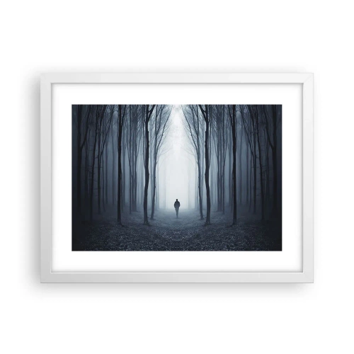 Poster în ramă albă - Și totul este simplu și clar - 40x30 cm