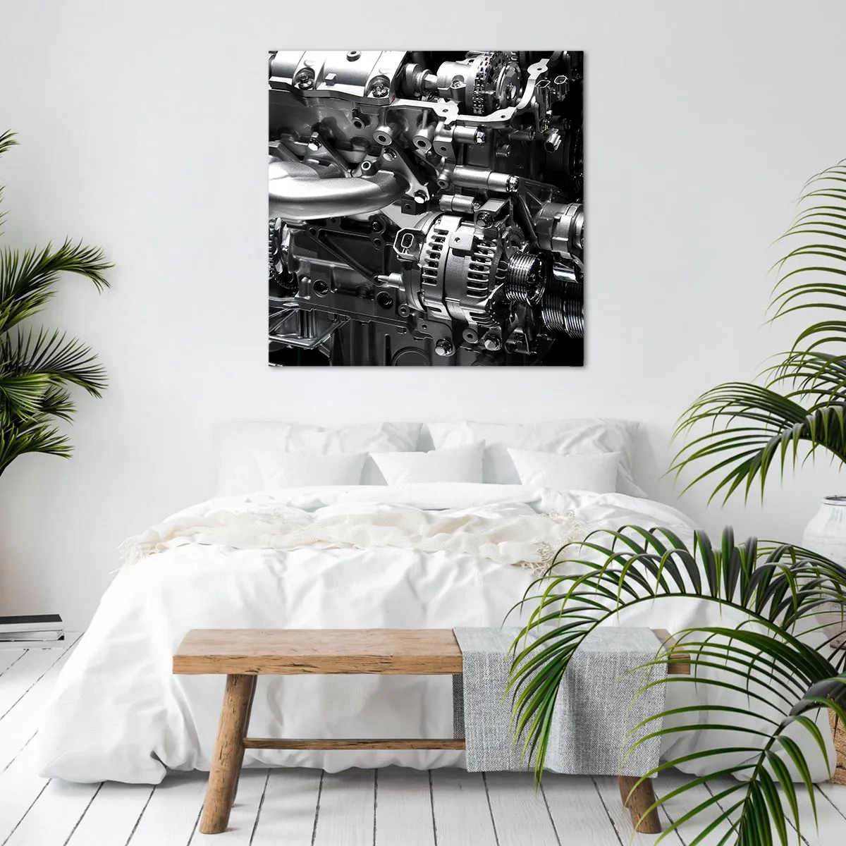 Tablou pe pânză - De oțel, frumos, puternic - 30x30 cm