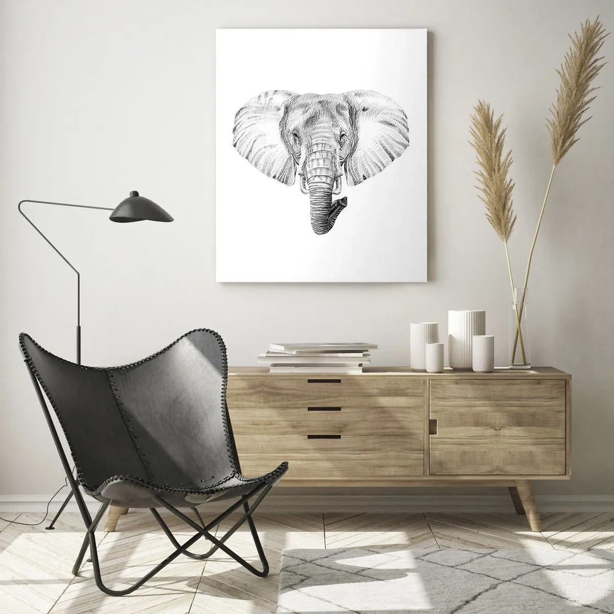 Tablou pe sticlă - Mare ca un elefant - 70x100 cm