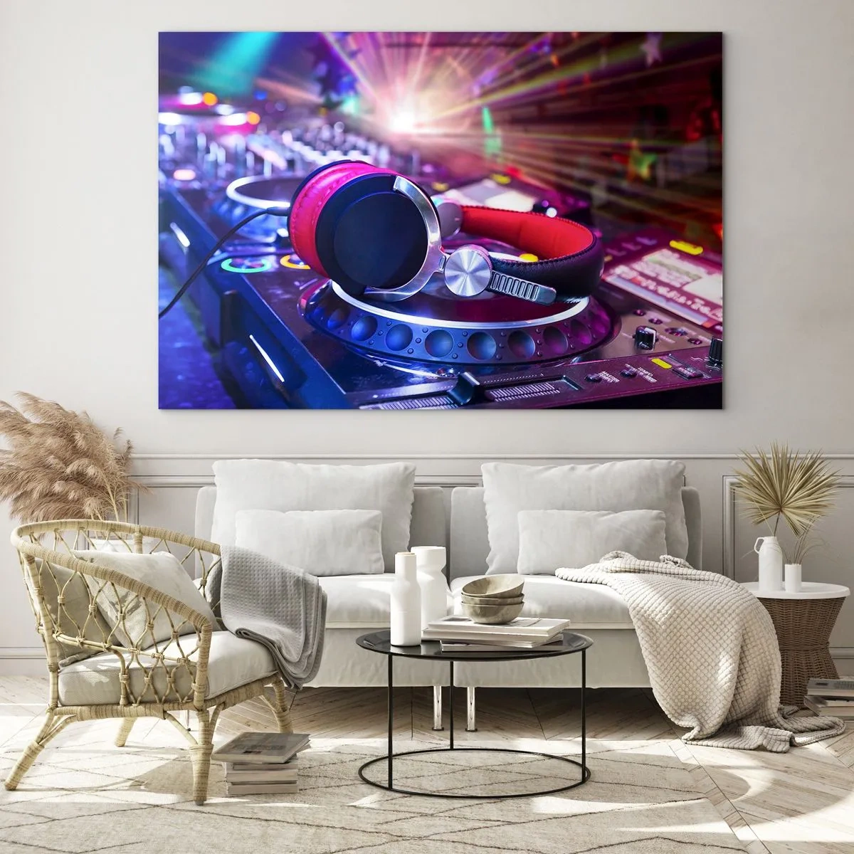 Tablou pe sticlă - Imediat începe distracția - 100x70 cm
