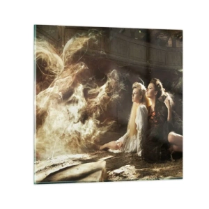 Tablou pe sticlă - Și poezia s-a născut - 70x70 cm