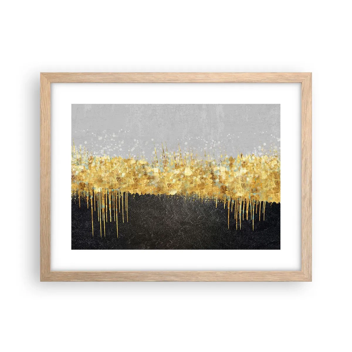Poster în ramă de stejar deschis - Înăuntru și în sus - 40x30 cm