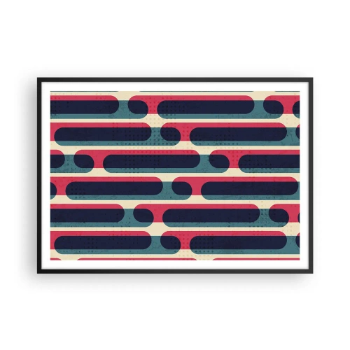 Poster în ramă neagră - Înăuntru și înainte - 100x70 cm