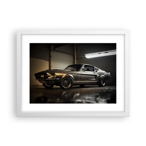 Poster în ramă albă - Înapoi în trecut - 40x30 cm