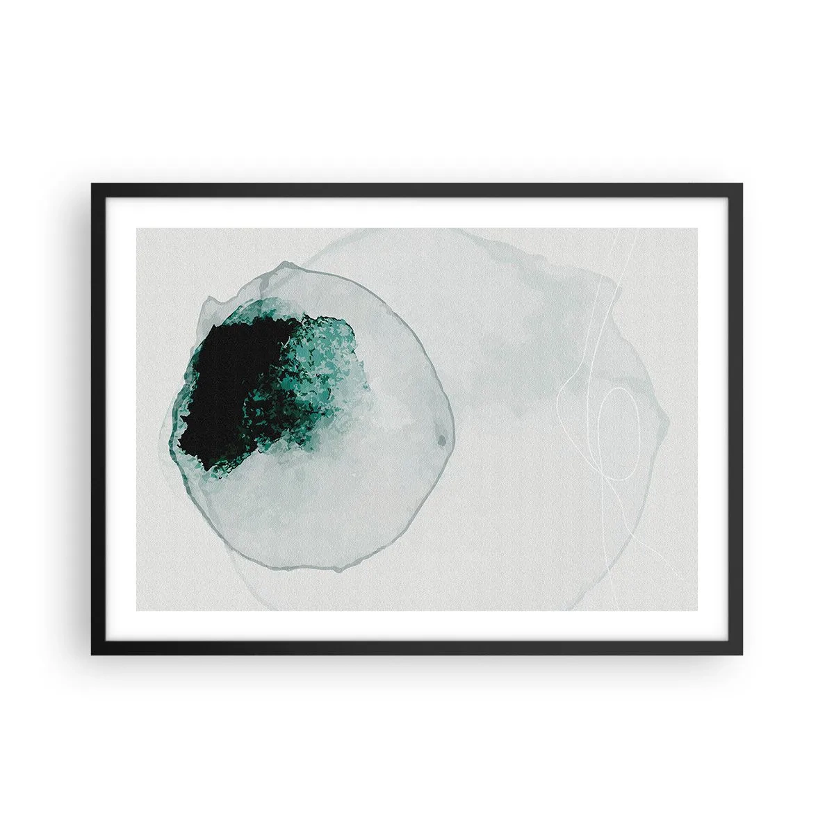 Poster în ramă neagră - Într-o picătură de apă - 70x50 cm