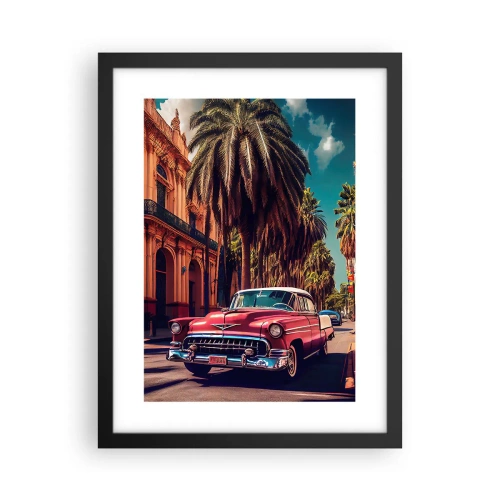 Poster în ramă neagră - Tot în Havana - 30x40 cm