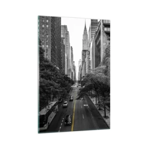 Tablou pe sticlă - New York dimineața - 80x120 cm