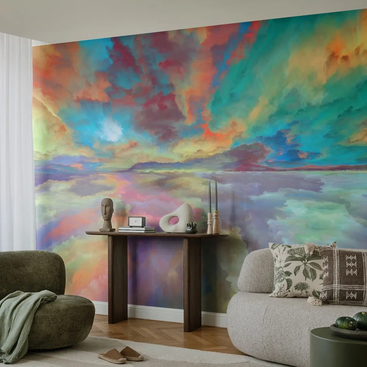 Tapet Standard Eco - Două ceruri - Abstracția, Bucată, Suprarealism - 400x280 cm