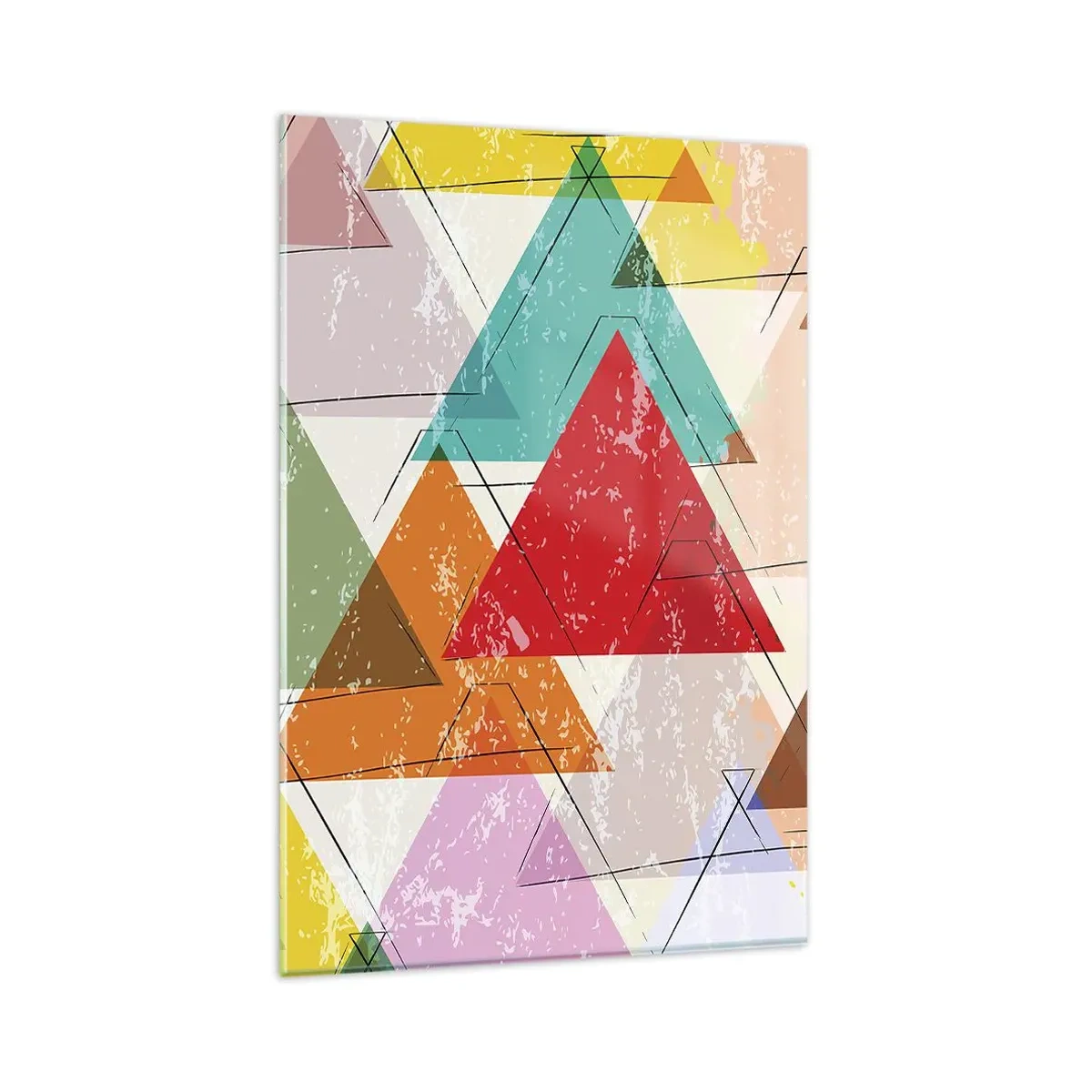 Tablou pe sticlă - Trei câte trei - 80x120 cm