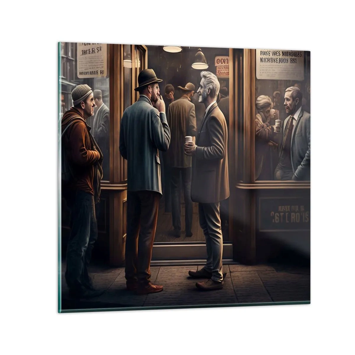 Tablou pe sticlă - Cel mai bun moment al zilei - 60x60 cm